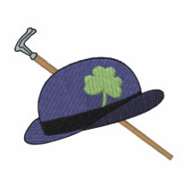 Chapeau de Derby avec la canne polos brodés
