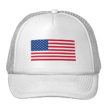 Chapeau de drapeau américain casquettes de camionneur