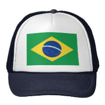 Chapeau de drapeau du Brésil Casquettes