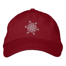 Chapeau de flocon de neige brodé par chouchou chapeau brodé