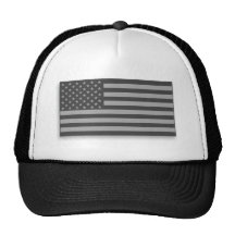 Chapeau de gris de Camo de drapeau américain de ba Casquette De Camionneur