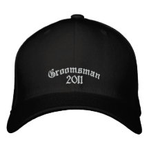 Chapeau de Groomsman Chapeau Brodé