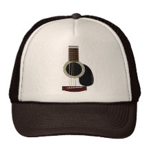 chapeau de guitare acoustique casquettes de camionneur