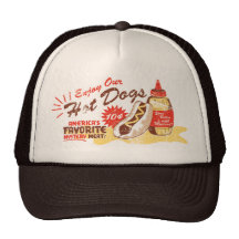Chapeau de hot-dog (le brun/se bronzent) casquettes de camionneur