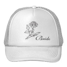 Chapeau de jeune mariée casquettes de camionneur