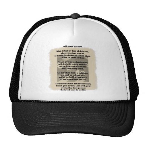 Chapeau de la prière du policier casquettes