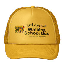 Chapeau de marche d'autobus scolaire casquette