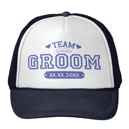 Chapeau de marié d'équipe casquette
