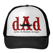 Chapeau de papa de moustache casquette
