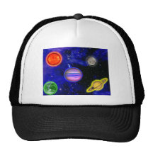 Chapeau de peinture de l'espace casquette