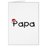 Chapeau de Père Noël de Noël de papa Cartes De Vœux