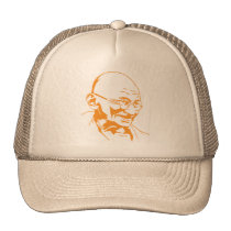 Chapeau de portrait de Mahatma Gandhi casquettes