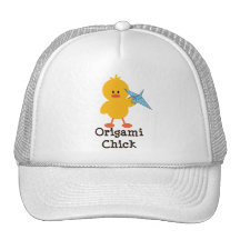 Chapeau de poussin d'origami casquette