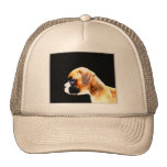 Chapeau de profil de chiot de boxeur casquette de camionneur