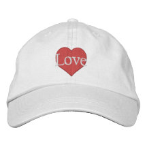 Chapeau de Saint-Valentin de coeur d'amour Casquette Brodée