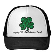 Chapeau de shamrock de vert de damassé du jour de  casquettes