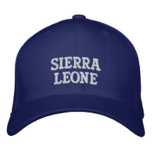 Chapeau de Sierra Leone Casquettes De Baseball Brodées