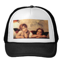 Chapeau de Sistine Madonna d'anges de Raphael Casquette De Camionneur