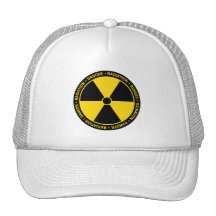 Chapeau de symbole de rayonnement casquette