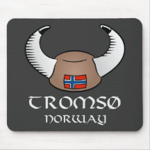 Chapeau de Tromso Norvège Viking Tapis De Souris