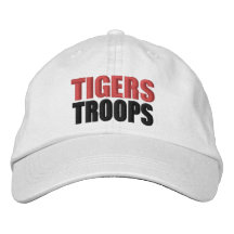 Chapeau de troupes de tigres casquette brodée