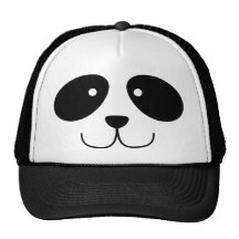 Chapeau de visage de panda casquette de camionneur