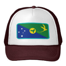Chapeau d'effet brodé par drapeau d'Île Christmas Casquettes