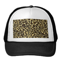 Chapeau d'empreinte de léopard casquettes de camionneur