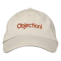 Chapeau d'objection chapeau brodé