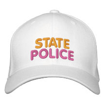Chapeau drôle brodé par police d'état de Boston Casquette De Baseball