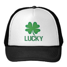 Chapeau du jour de 4 de feuille St Patrick chanceu Casquettes De Camionneur