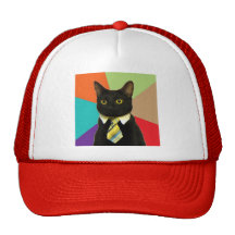 Chapeau fait sur commande de chat d'affaires casquettes de camionneur