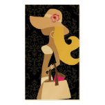 Chapeau floral de blonde de Fashionista de bikini  Modèles De Cartes De Visite