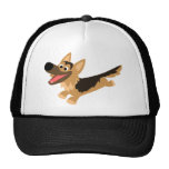 Chapeau heureux mignon de berger allemand de bande casquettes