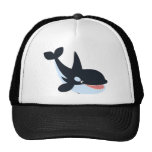 Chapeau heureux mignon d'épaulard de bande dessiné casquettes