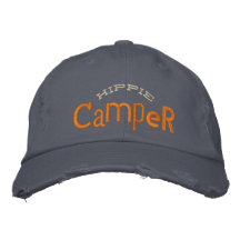 Chapeau hippie de broderie de campeur casquettes de baseball brodées