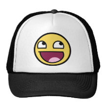 Chapeau impressionnant de visage casquettes de camionneur