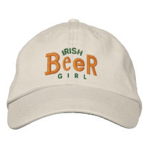 Chapeau irlandais de broderie de fille de bière casquette brodée