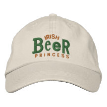 Chapeau irlandais de broderie de fille de bière casquettes brodées
