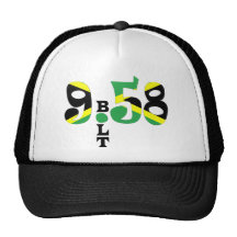 Chapeau jamaïcain de drapeau du boulon 9,58 WR Casquettes De Camionneur