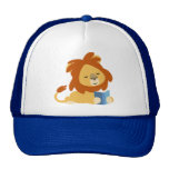 Chapeau mignon de lion de bande dessinée de lectur casquettes