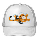 Chapeau mignon facile à vivre de tigre de bande de casquettes
