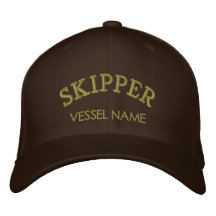Chapeau personnalisé de capitaine de nom de bateau casquettes de baseball brodées