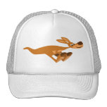 Chapeau rapide mignon de kangourou de bande dessin casquettes