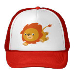 Chapeau rapide mignon de lion de bande dessinée casquettes