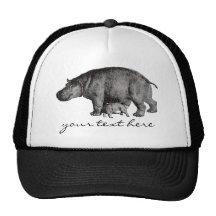 Chapeau vintage d'hippopotame casquettes
