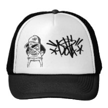 chapeau w/character d'étiquette de dolla casquettes