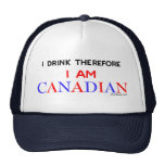 Chapeaux canadiens de buveur casquette de camionneur