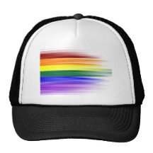 Chapeaux de camionneur de drapeau d'arc-en-ciel casquettes de camionneur