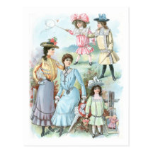 chapeaux de mode des années 1900 carte postale